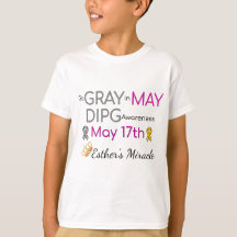 T-shirt Miracle Kids's Miracle - Go Grey en mai