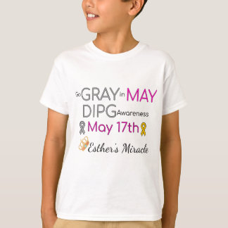 T-shirt Miracle Kids's Miracle - Go Grey en mai