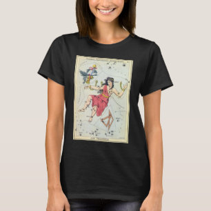 T-shirt Miroir d'Urania, carte céleste d'astronomie vintag