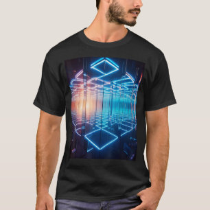 T-shirt Miroirs d'infinité Métissant Art Design Profondeur