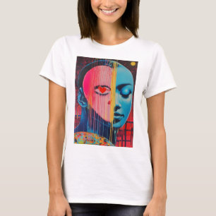 T-shirt Mirror Image Elegance : Face Design T-Shirt"