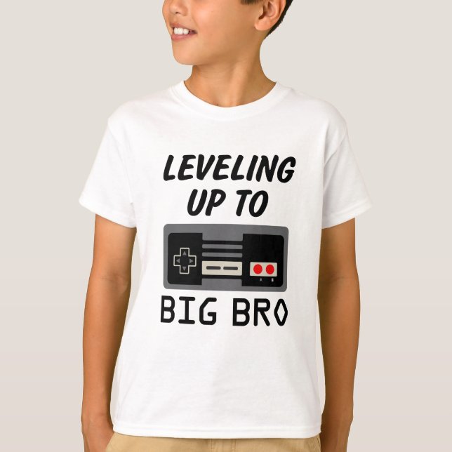 T-shirt Mise à niveau jusqu'au grand frère de jeu vidéo de (Devant)