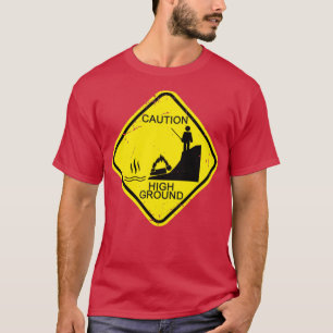 T-shirt Mise en garde au sol élevé