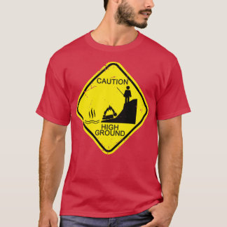 T-shirt Mise en garde au sol élevé