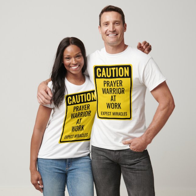 T-shirt MISE EN GARDE Guerrier de prière Miracles Jaune Bl (Unisexe)
