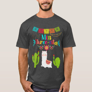 T-shirt Miss FiestahreeEsta Fille 3ème Anniversaire Meican