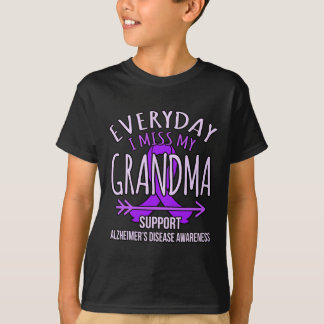 T-shirt Miss Ma grand-mère Heimerheimer's Disease Awarenes