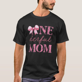 T-shirt Miss Onederful Maman Coquette Premier anniversaire