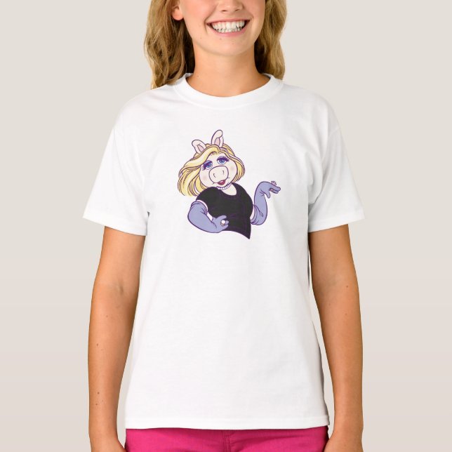 T-shirt Miss Piggy debout dans Disney styl (Devant)