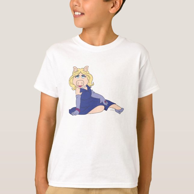 T-shirt Miss Piggy en robe violette (Devant)
