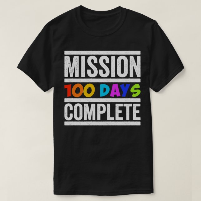 T-shirt Mission 100 jours terminée 2 (Design devant)