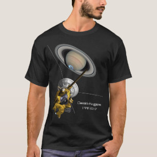 T-shirt Mission Cassini Huygens sur la planète Saturne