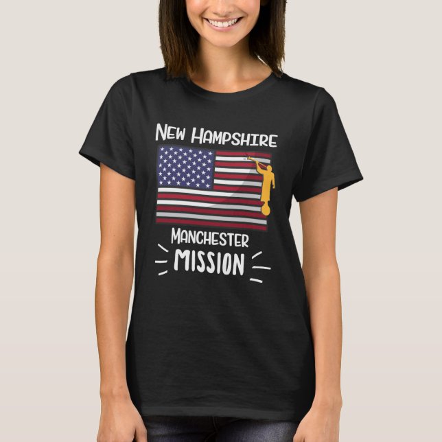 T-shirt Mission LDS du New Hampshire Manchester Mormon Mis (Devant)