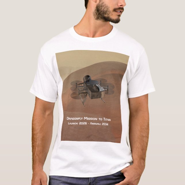 T-shirt Mission libellule à Titan (Devant)