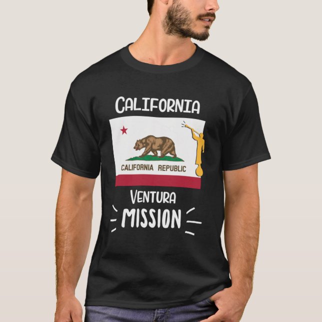 T-shirt Mission Missionnaire de Californie Ventura Mormon  (Devant)