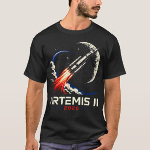 T-shirt Mission spatiale Artemis II de lancement vers la L
