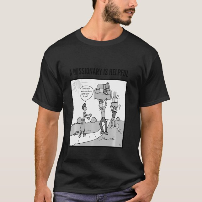 T-shirt Missionary Is Helpful Funny Lds Missionary (Devant)
