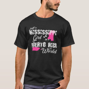 T-shirt Mississippi Juste une fille du Mississippi dans un