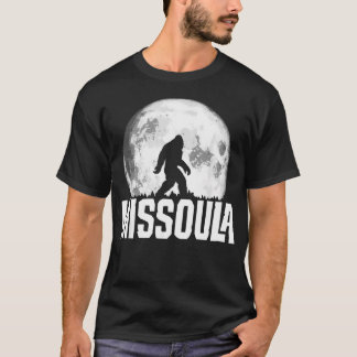 T-shirt Missoula Montana Bigfoot Vintage Pleine Lune Rétro