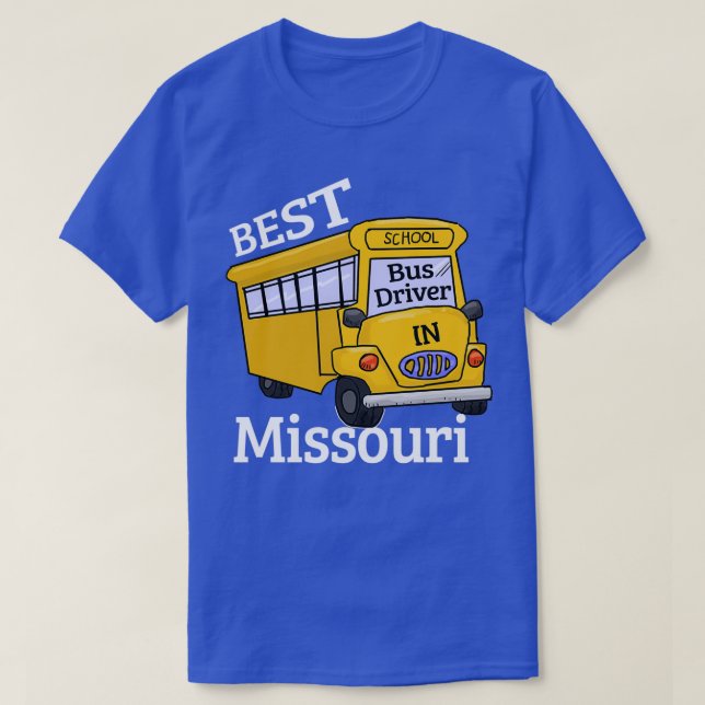 T-shirt Missouri Best School Bus Driver 2 (Design devant)