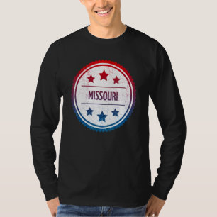 T-shirt Missouri - Insigne rétro de l'État des États-Unis 