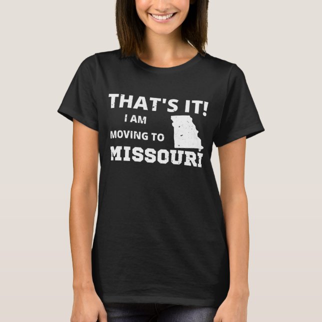 T-shirt Missouri Se Déplace Au Missouri (Devant)