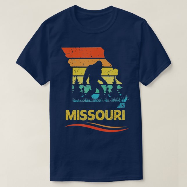 T-shirt Missouri with a Bigfoot  (Design devant)