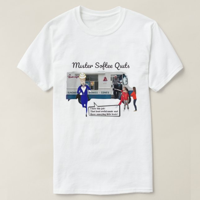T-SHIRT MISTER SOFTEE QUITTE (Design devant)