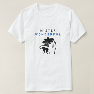 T-shirt Mister Wonderful - Funky White