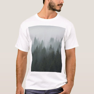 T-shirt Misty Mountain Forest Brouillard d'automne