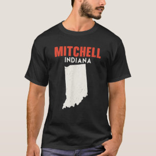 T-shirt Mitchell Indiana USA State America Travel Indianan
