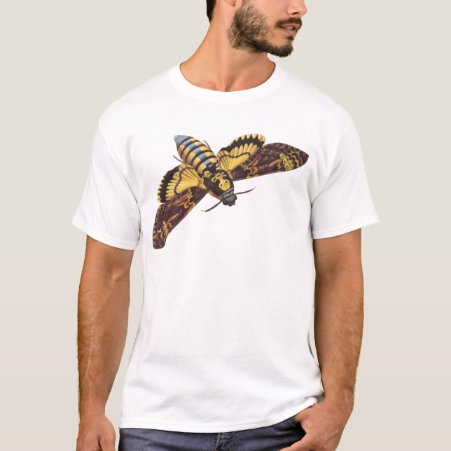 T-shirt Mite de faucon de la tête de mort (Devant)