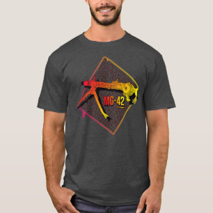 T-shirt Mitrailleuse allemande colorée MG42