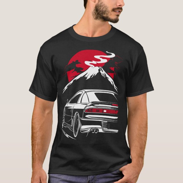 T-shirt Mitsubishi 3000GT VR-4 Fuji, Dodge Stealth R/T, GT (Devant)