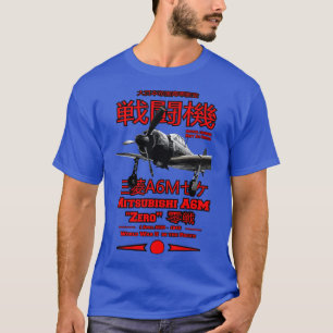 T-shirt Mitsubishi A6M Zero A6M Avion de chasse