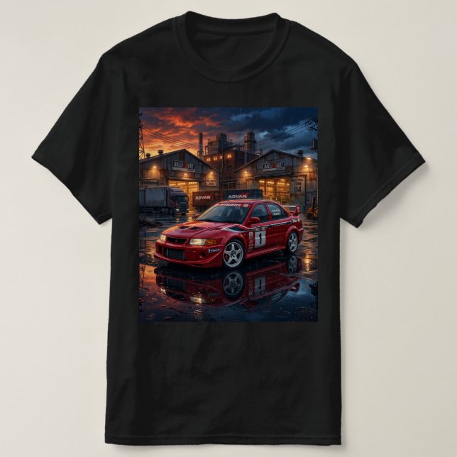 T-shirt Mitsubishi Lancer Evolution VI (Design devant)