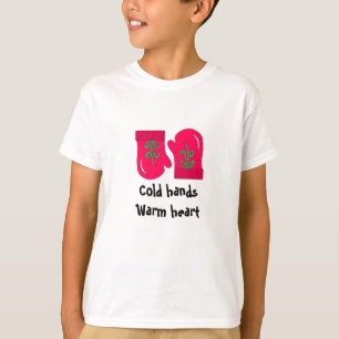 T-shirt Mittens de vacances rouges