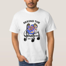 T-Shirt Mix Musical DJ Rétro