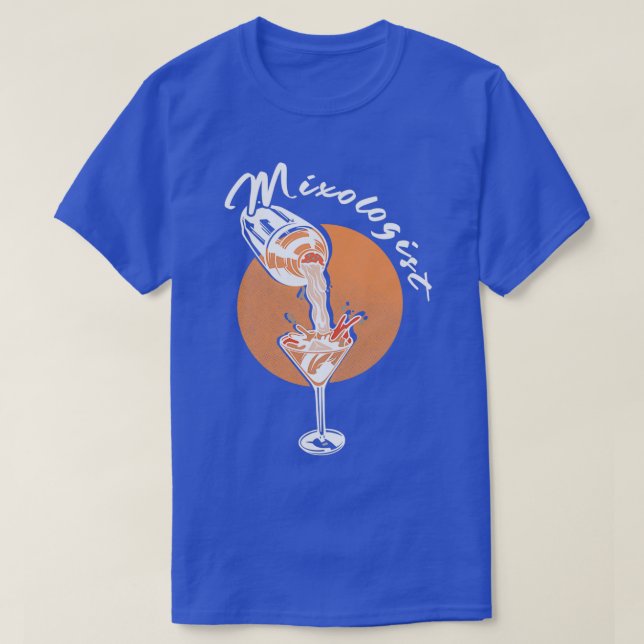 T-shirt Mixologue Barkeeper Bartender Cadeau 2 (Design devant)