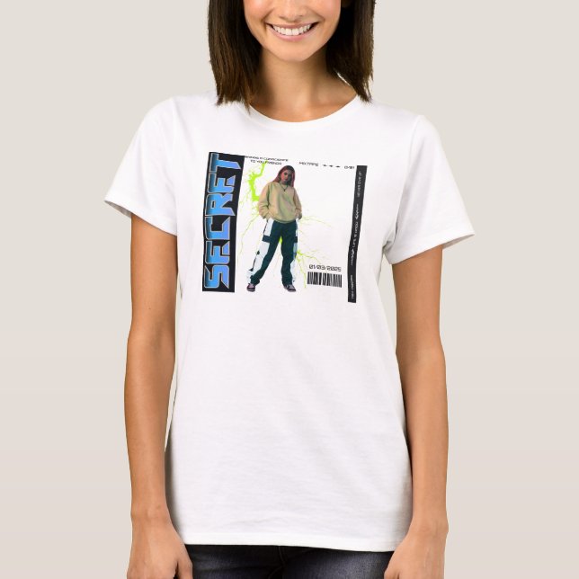 T-shirt Mixtape secrète : Y2K 2000s Retro Tee (Devant)