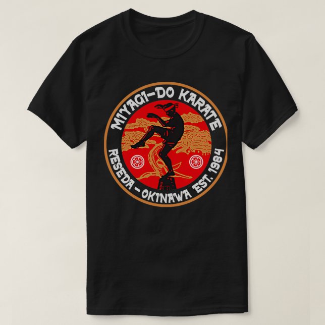 T-shirt Miyagi Do Karate Crane Kick (Design devant)