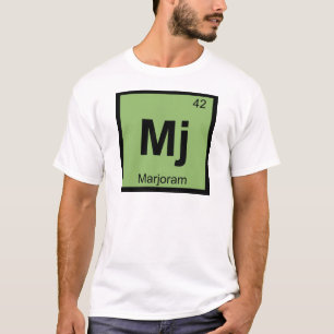 T-shirt Mj - Marjoram Chimie Symbole de table périodique