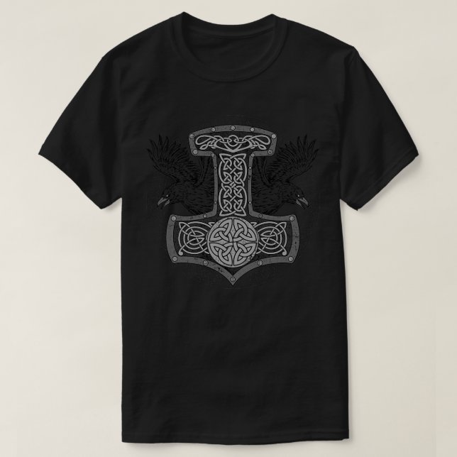 T-shirt Mjlnir Odin Valhalla (Design devant)