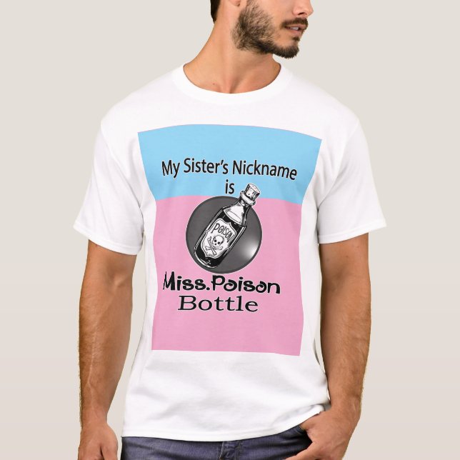 T-shirt Mlle. Bouteille De Poison Par Chennai Indipup (Devant)