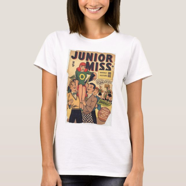 T-shirt Mlle junior vintage (Devant)