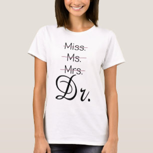 T-shirt Mlle M. mrs Dr chemise