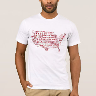 T-shirt Mlle Teen Etats-Unis la Caroline du Sud