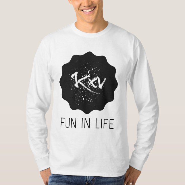 T-shirt MM. Langarm Shirt Fun in Life (Devant)