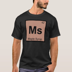 T-shirt Mme - Chimie du sirop d'érable Symbole du tableau 