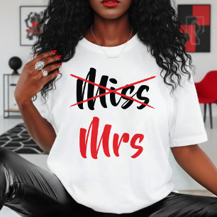 T-shirt Mme et non Mlle, épouse, mariée, enterrement de vi